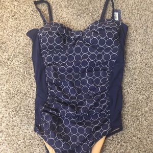 Downeast one piece swim suit NWT